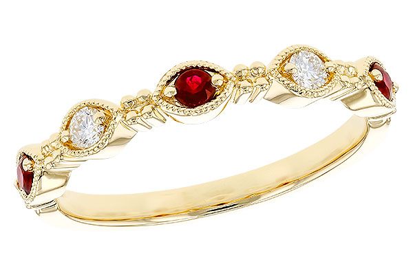 F319-39082: LDS WED RG .14 TW RUBY .23 TGW