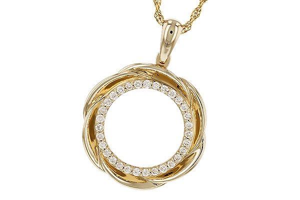 F319-42664: NECKLACE .25 TW