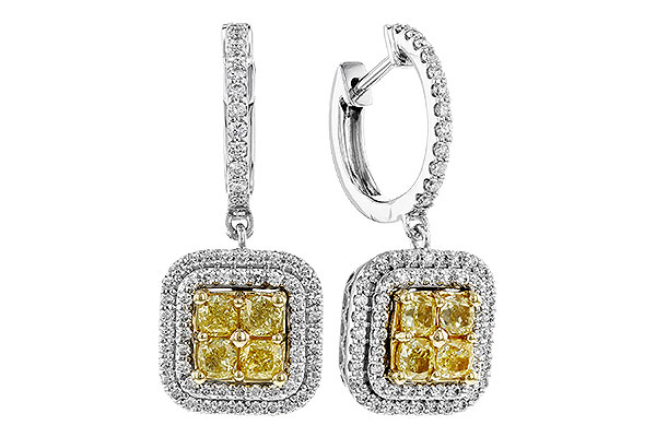 F320-30864: EARR 1.04 FANCY YELLOW DIAMONDS 1.62 TW