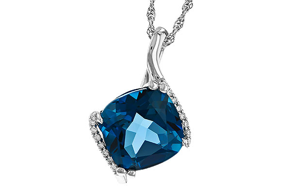 F320-34509: NECK 4.42 LONDON BLUE TOPAZ 4.50 TGW (10MM LBT)