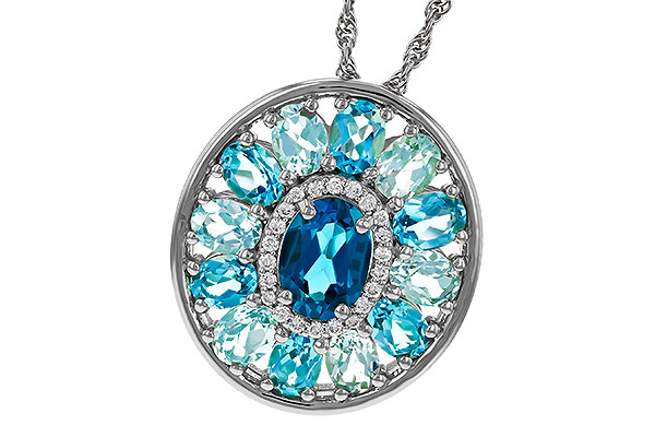 F320-34518: NECK 3.02 TW BLUE TOPAZ 3.10 TGW (7x5MM LBT CTR)
