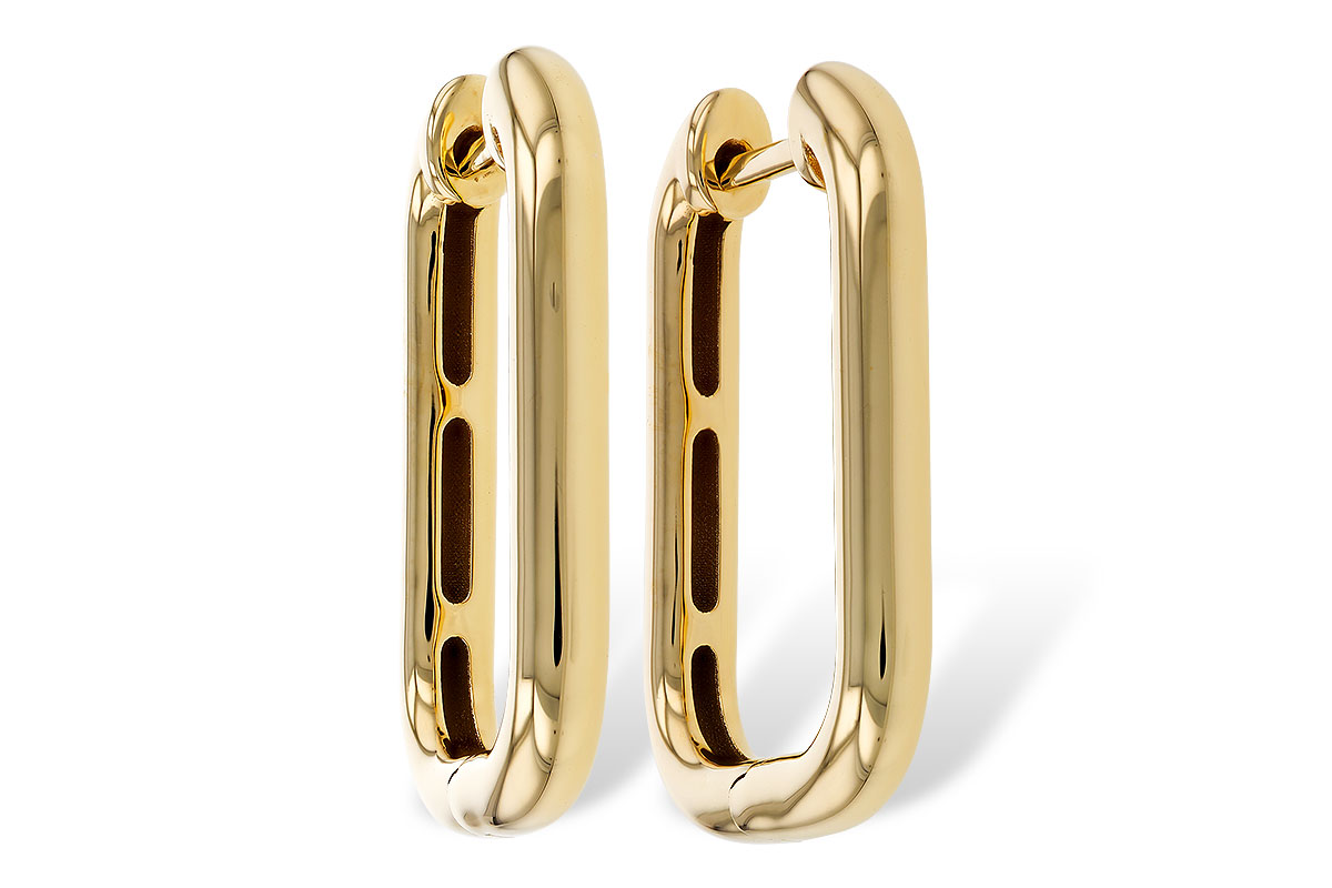 F320-34536: GOLD EARRINGS (23MM)