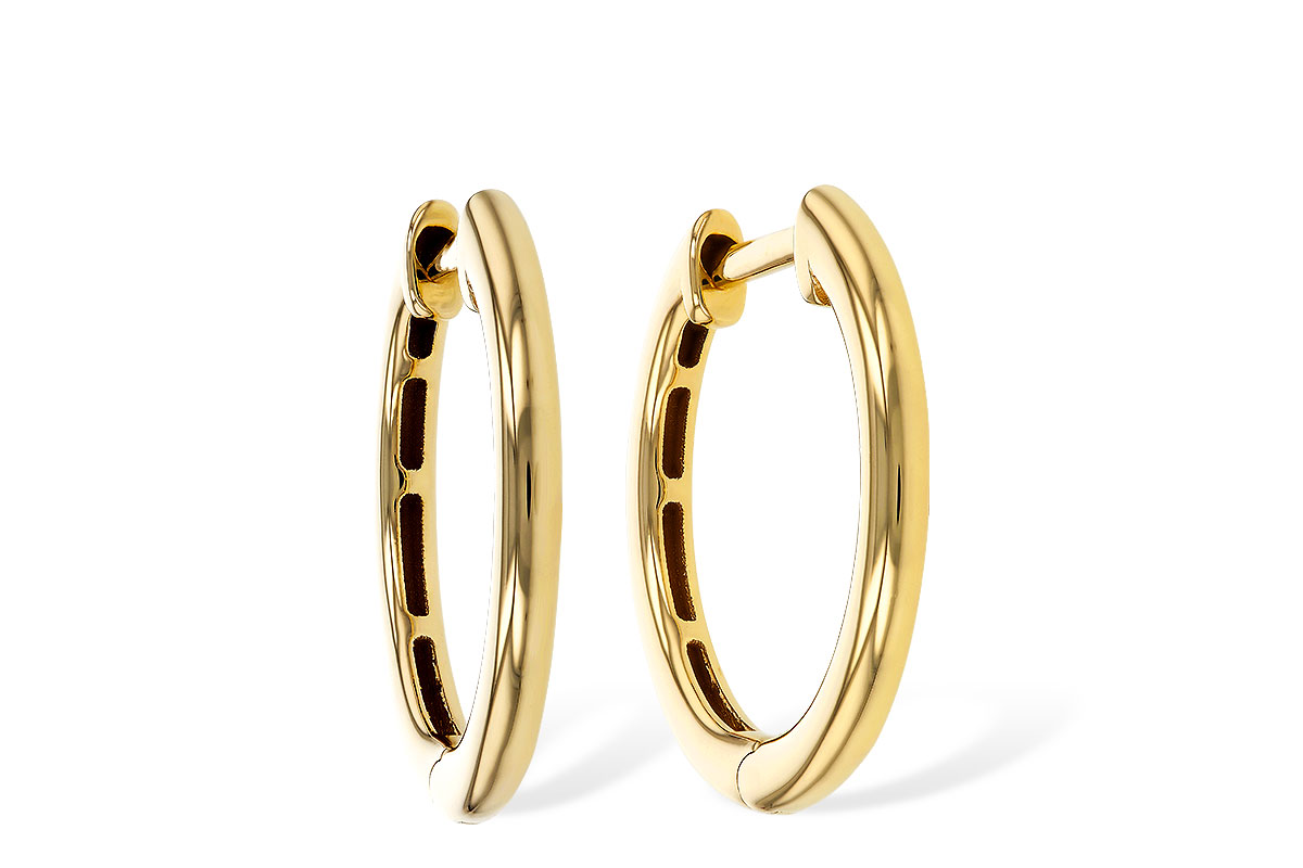 F320-35373: GOLD EARRINGS (16MM)