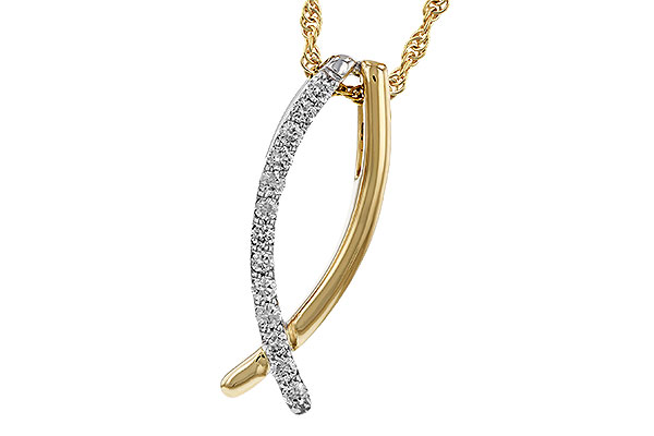 F320-35382: NECKLACE .25 TW