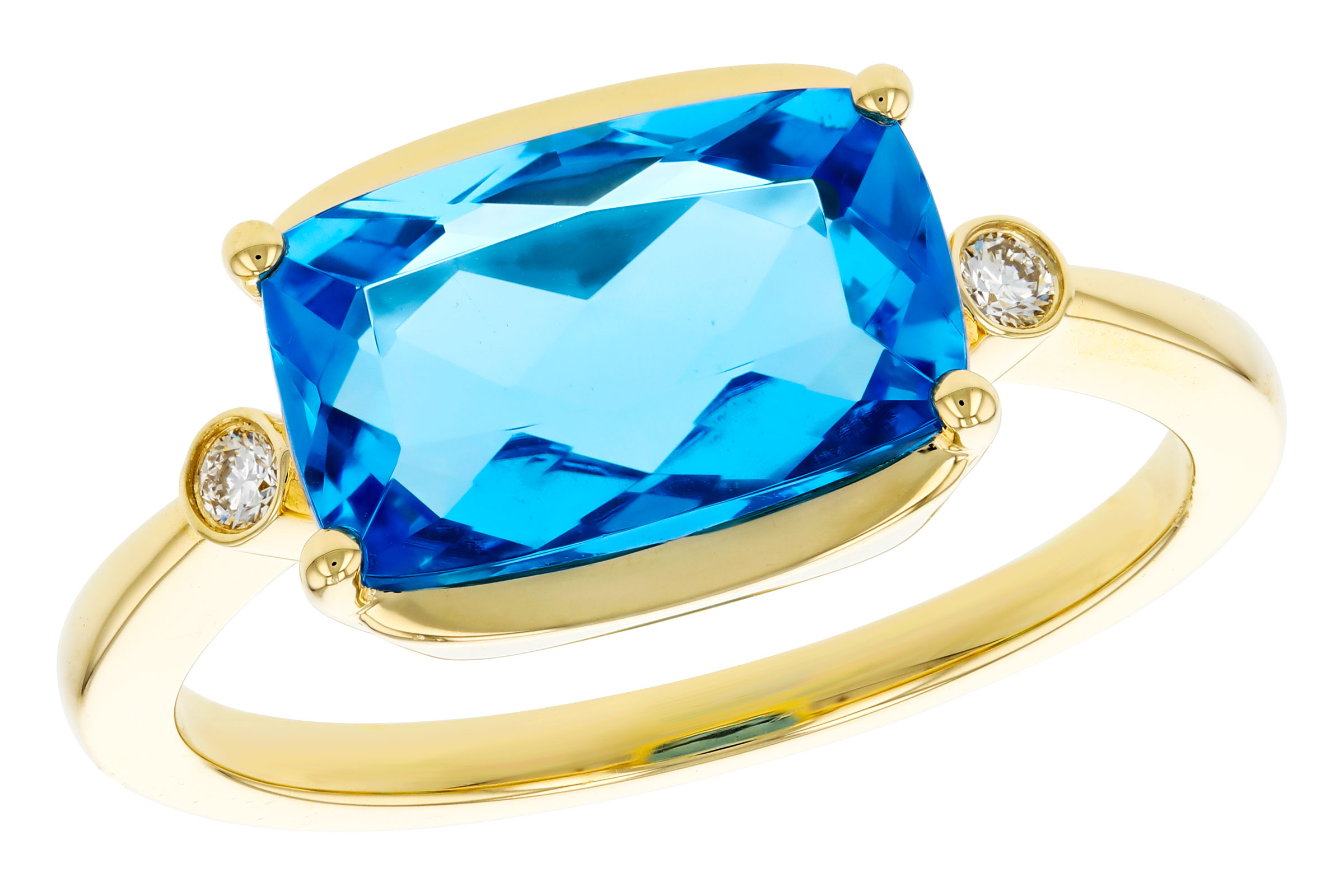 F321-20827: LDS RG 2.88 BLUE TOPAZ 2.92 TGW (11x7MM BT)