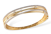 G231-19036: BANGLE BRACELET .91 TW