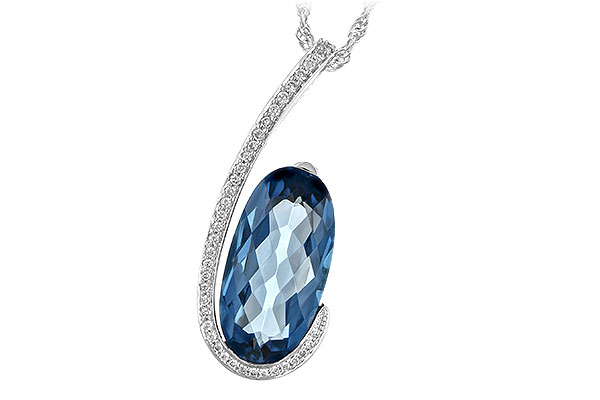 G234-83627: NECK 4.48 LONDON BLUE TOPAZ 4.60 TGW