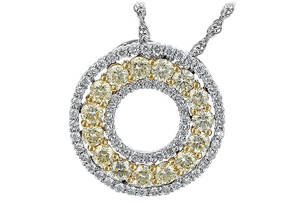 G234-84482: NECK 1.08 YELLOW DIAS 1.55 TW