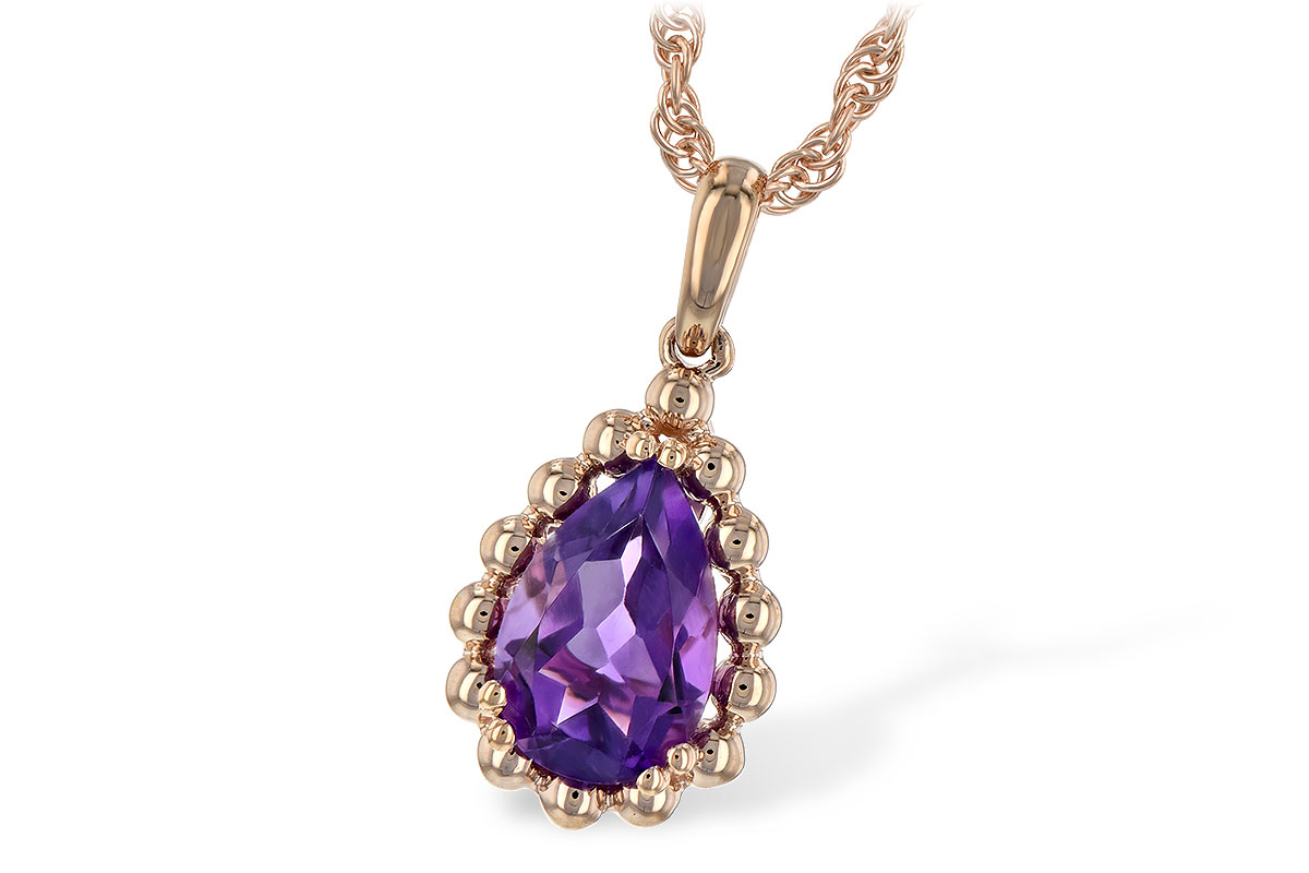 G234-86336: NECKLACE 1.06 CT AMETHYST