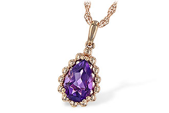 G234-86336: NECKLACE 1.06 CT AMETHYST