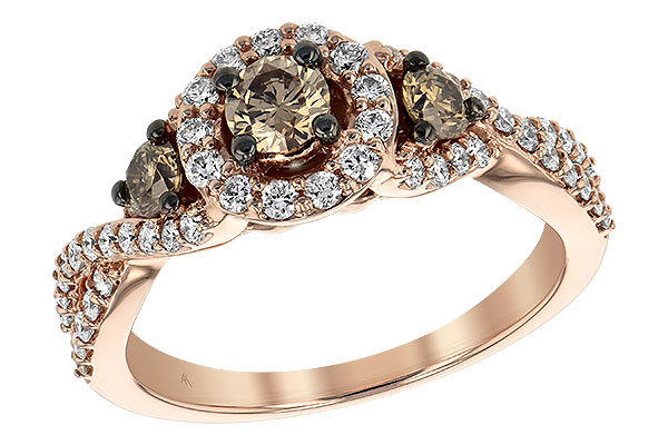 G234-89036: LDS DIA RG .23 BROWN CTR .97 TW