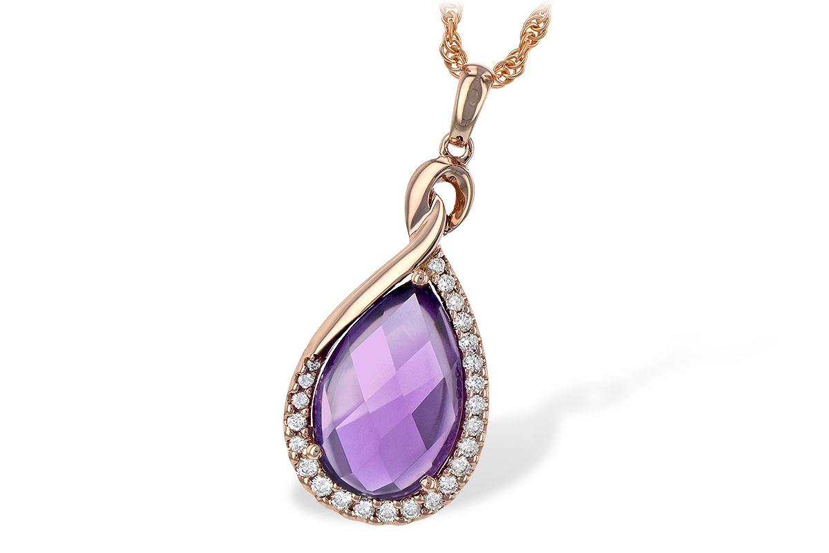 G234-90900: NECK 3.91 AMETHYST 4.10 TGW