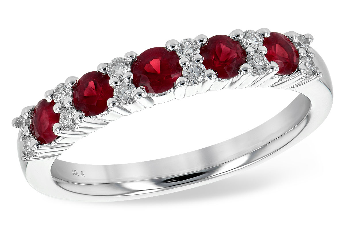 G235-74536: LDS WED RG .66 RUBY .83 TGW