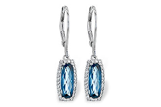 G235-79027: EARR 2.10 LONDON BLUE TOPAZ 2.28 TGW