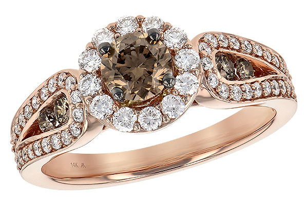 G235-79036: LDS DIA RG .50 BROWN CTR 1.16 TW