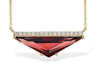 G235-79045: NECK 2.85 GARNET 2.95 TGW