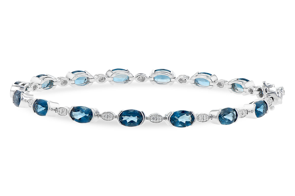 G235-79082: BRACELET 7.20 LONDON BLUE TOPAZ 7.36 TGW