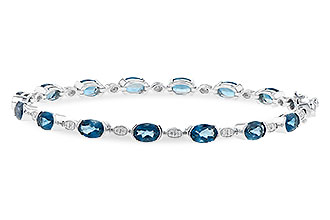 G235-79082: BRACELET 7.20 LONDON BLUE TOPAZ 7.36 TGW