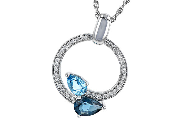 G235-79945: NECK 1.22 BLUE TOPAZ 1.40 TGW