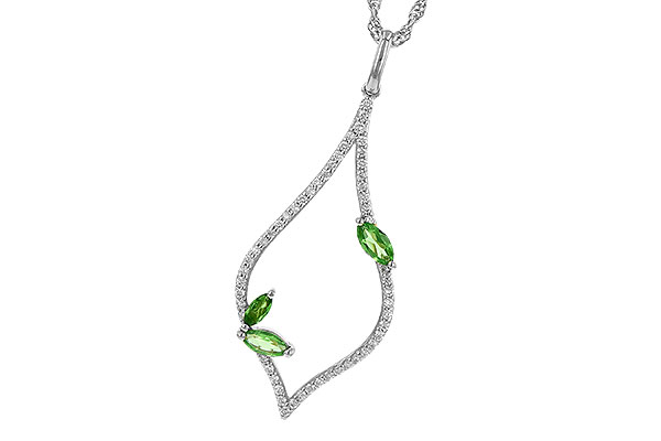 G235-79982: NECK .35 GREEN GARNET .55 TGW