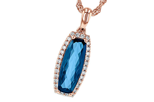 G235-80818: NECK 1.58 LONDON BLUE TOPAZ 1.70 TGW