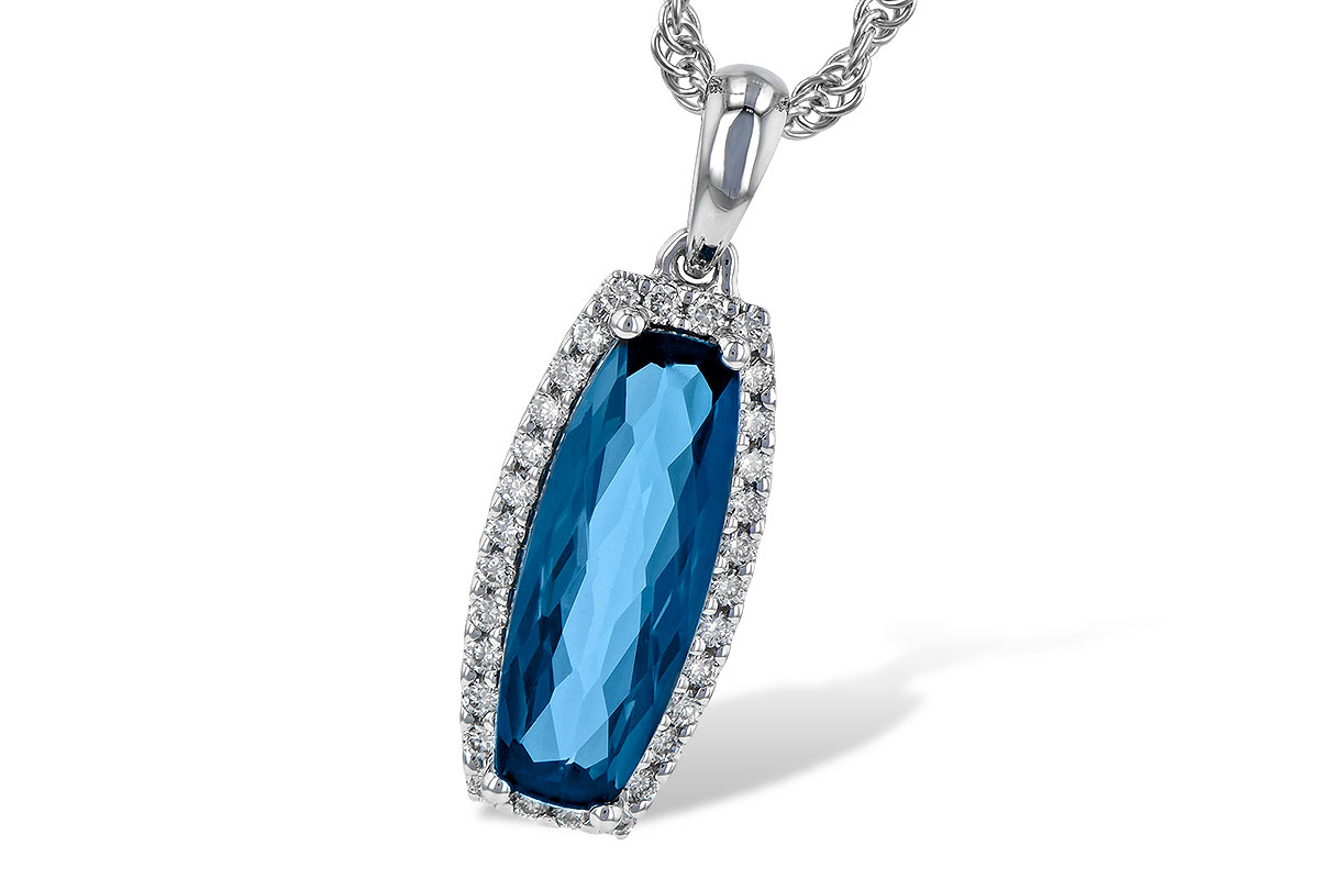 G235-80818: NECK 1.58 LONDON BLUE TOPAZ 1.70 TGW