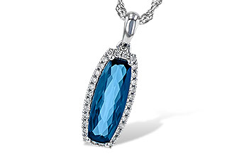 G235-80818: NECK 1.58 LONDON BLUE TOPAZ 1.70 TGW