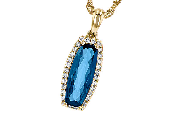 G235-80818: NECK 1.58 LONDON BLUE TOPAZ 1.70 TGW