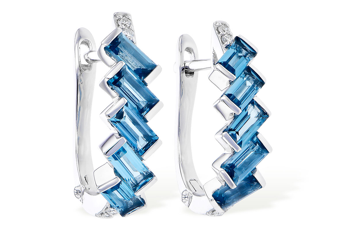 G318-53600: EARR 1.45 LONDON BLUE TOPAZ 1.50 TGW