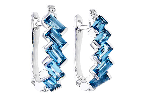 G318-53600: EARR 1.45 LONDON BLUE TOPAZ 1.50 TGW