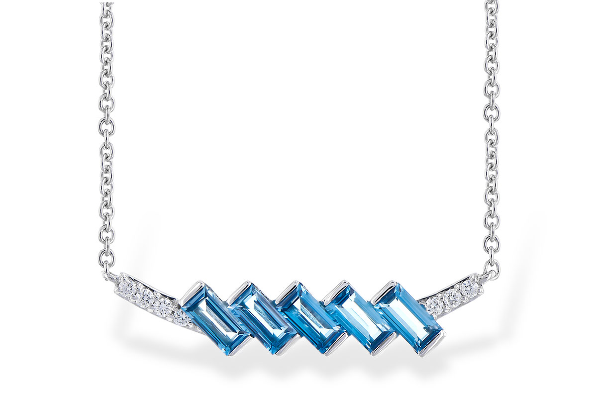 G318-53609: NECK .75 LONDON BLUE TOPAZ .80 TGW