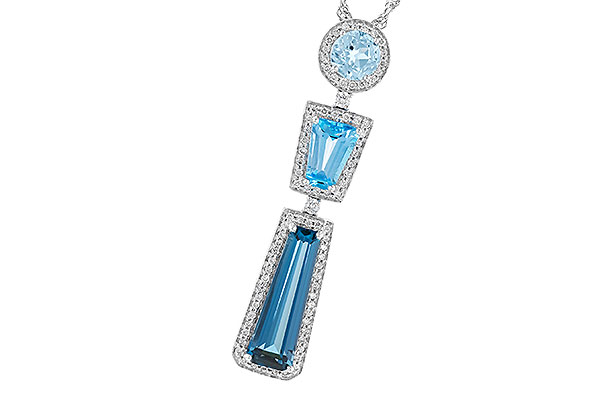 G319-39018: NECK 3.26 TW BLUE TOPAZ 3.50 TGW