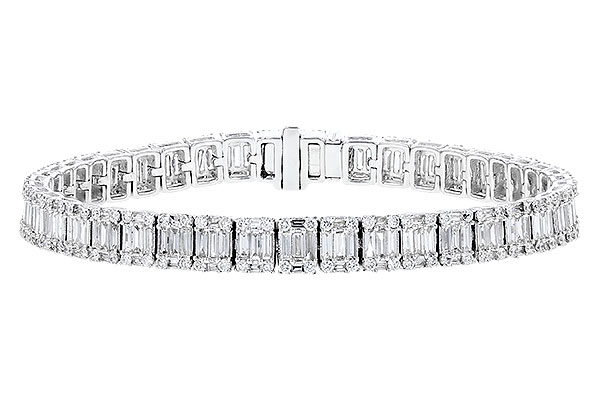 G319-39054: BRACELET 2.72 TW BAGUETTES 4.10 TW