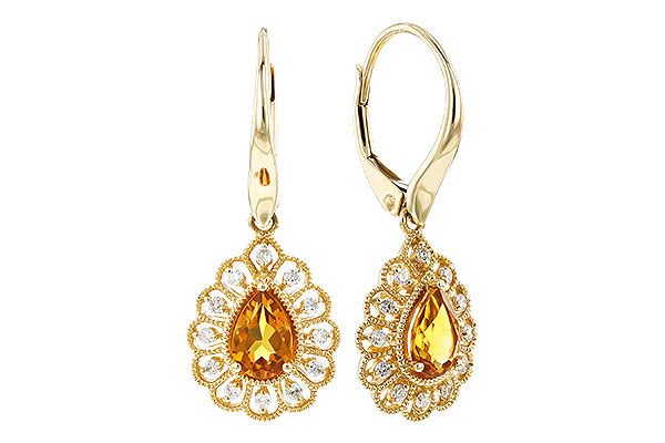 G319-39982: EARR .74 TW CITRINE .90 TGW