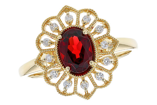 G319-39991: LDS RG .80 GARNET .92 TGW (7x5MM GAR)