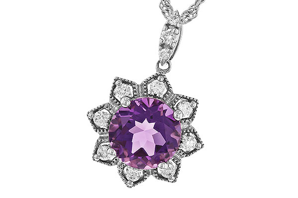 G319-41809: NECK 1.70 AMETHYST 1.87 TGW (8MM RD)