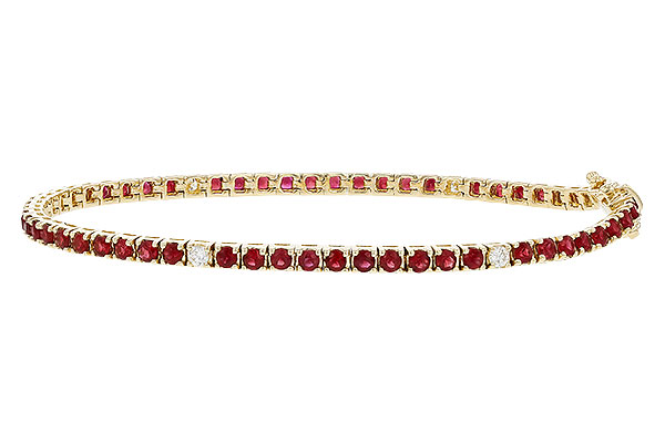 G320-29082: BRACELET 3.04 RUBY 3.29 TGW (7")