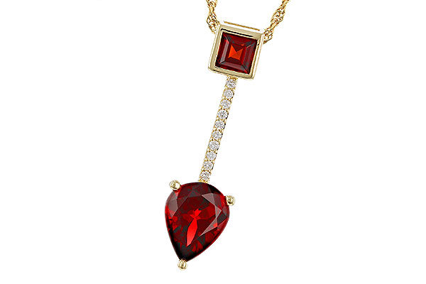 G320-29918: NECKLACE 2.15 GARNET 2.20 TGW