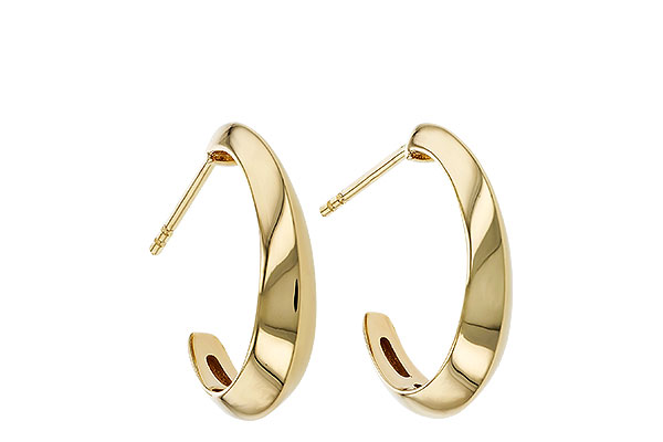 G320-29945: GOLD EARRINGS (19MM)