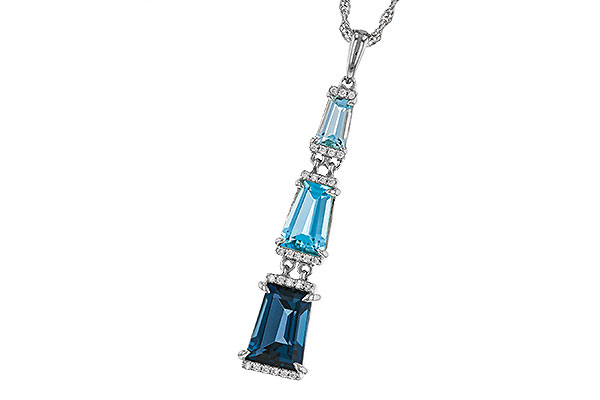 G320-31754: NECKLACE 2.60 TW BLUE TOPAZ 2.65 TGW