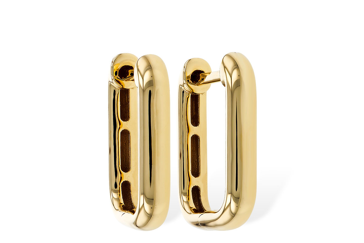 G320-34536: GOLD EARRINGS (15MM)