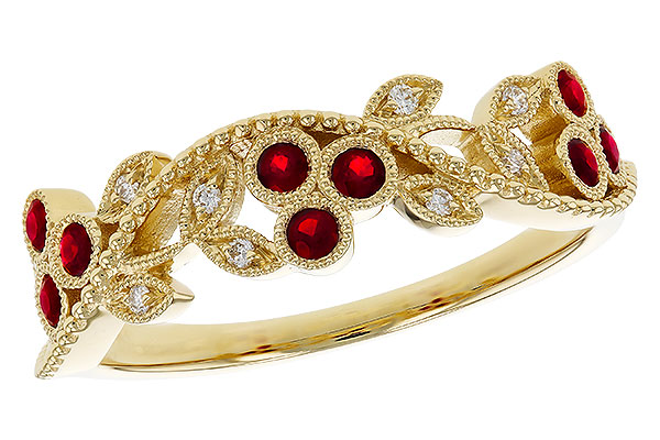 G320-36273: LDS DIA RG .22 RUBY TW .28 TGW