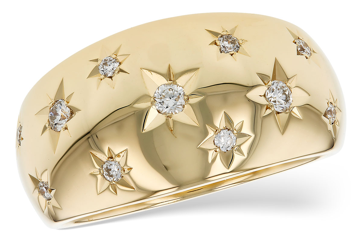 G321-19054: LDS DIA WEDDING RING .18 TW