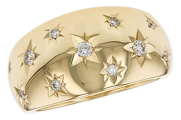 G321-19054: LDS DIA WEDDING RING .18 TW