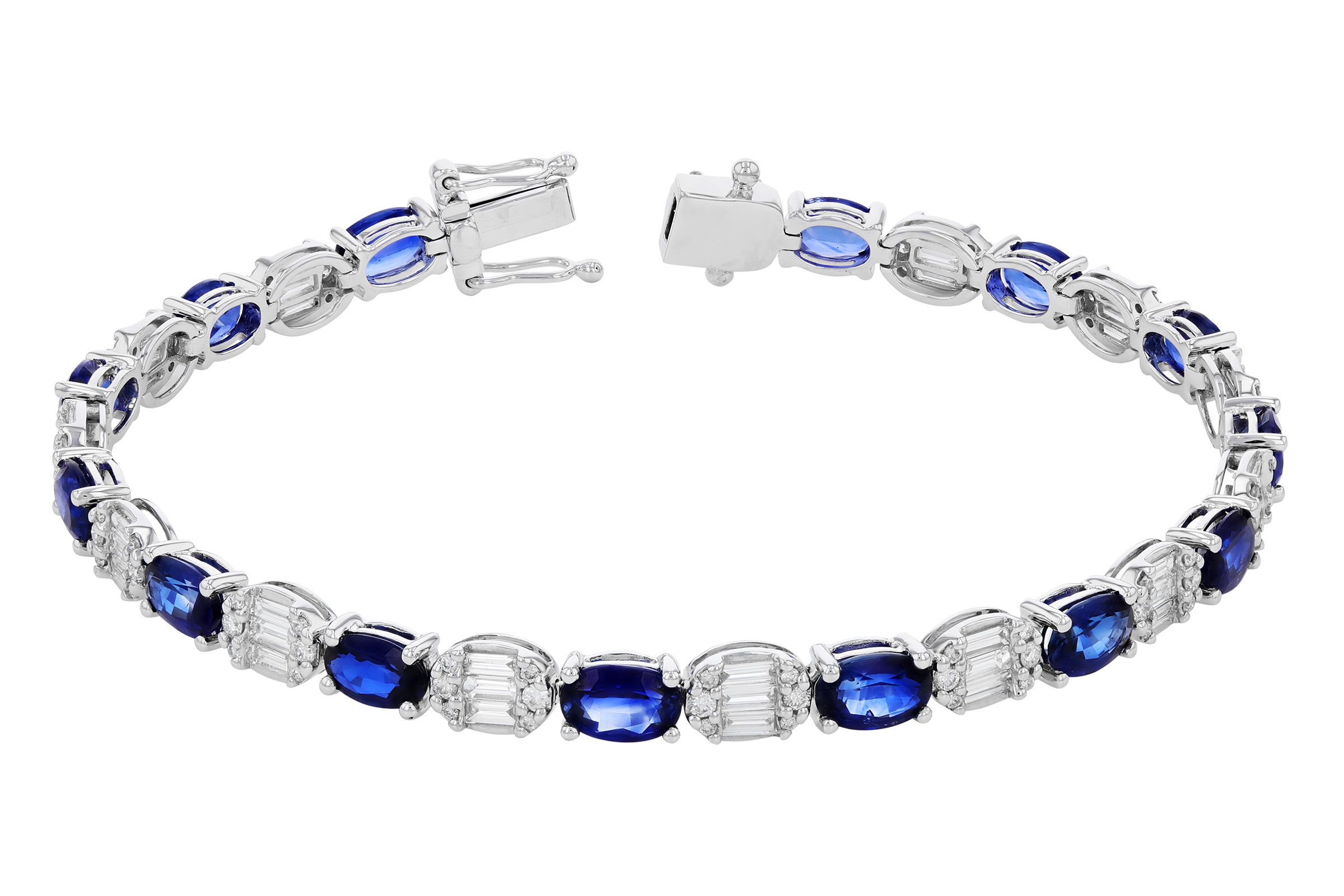 G321-19991: BRACELET 7.28 TW SAPPHIRE 8.98 TGW (7")