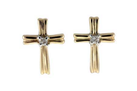 H045-80854: EARRINGS .03 TW