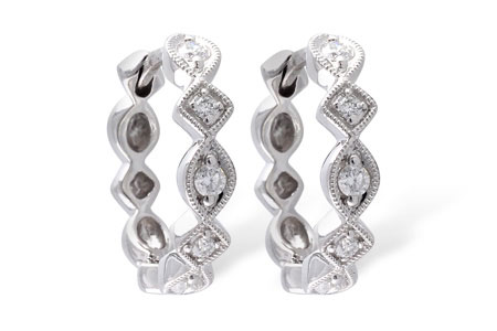 H046-64454: EARRINGS .22 TW