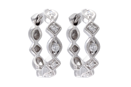 H046-64454: EARRINGS .22 TW