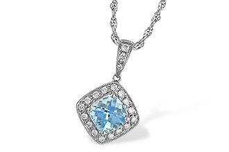 H052-09936: NECKLACE .80 AQUA .93 TGW