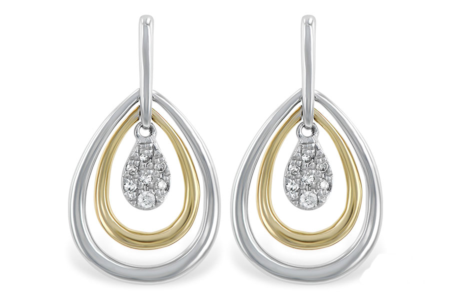 H229-40900: EARRINGS .06 TW